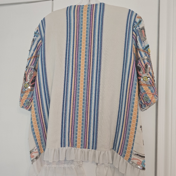 Embellished Multicolor Jacket - Picture 2 of 4